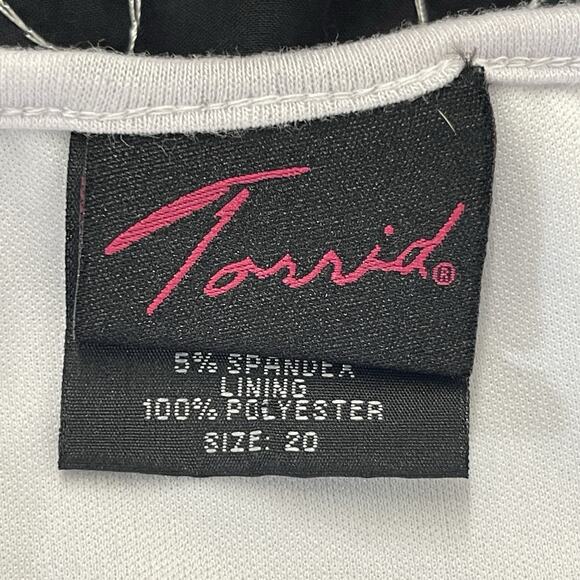 Vintage Torrid Womens Dress Plus Size 20 Floral 3D Ruffle Sleeveless Cotton - Picture 5 of 13